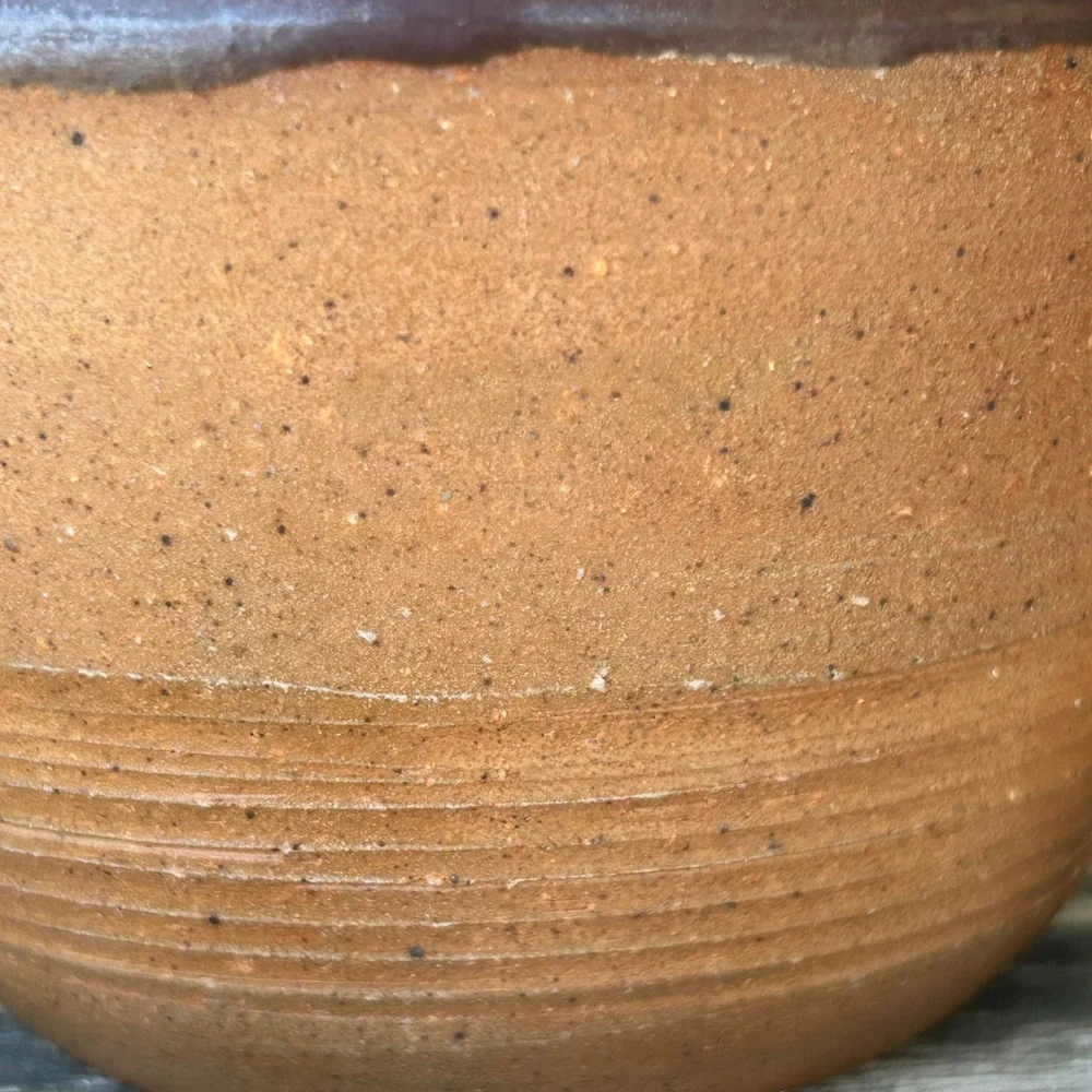 Handmade Studio Pottery Rustic‎ Earthy Glazed Ceramic Bowl Signed Artist Mark
